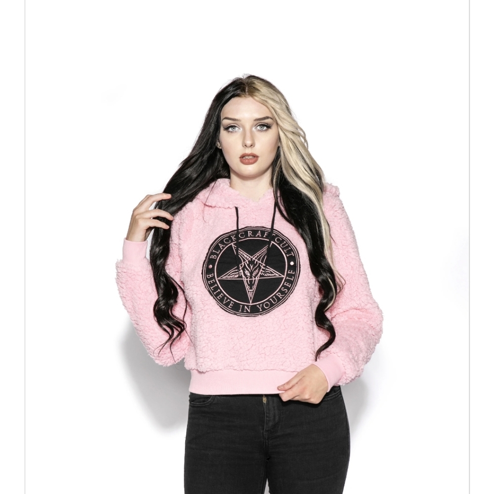 Pink Women's Sherpa Hoodie BCC